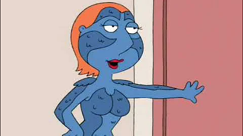 Lois cosplays as Mystique