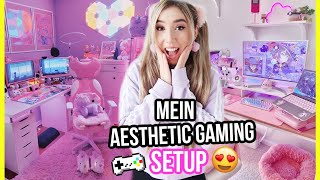 mein GAMING ROOM makeover setup tour (AESTHETIC und KAWAII tiktoks) *alles PINK* screenshot 5