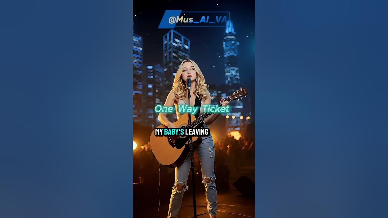 One Way Ticket - Lyrics - Tanja Thomas #englishsongs #LyricsVideo #FeelGoodPop #mus_ai_va #music