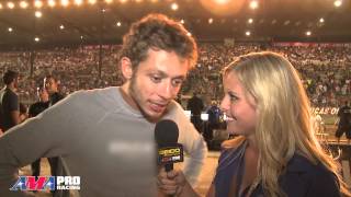 Valentino Rossi talks with Cristy Lee of AMA Pro Video