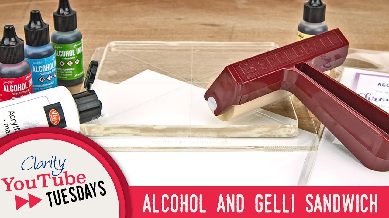 Gel Press How To - Alcohol and Gelli Sandwich