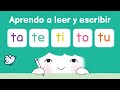 Aprender a leer las sílabas  ta te ti to tu