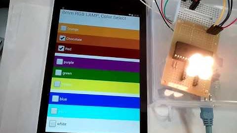 RGB LED +LPC1114FN28, Color Select UI #arduino #IoT #DIY