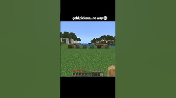 minecraft golden pickaxe crazy logic moments