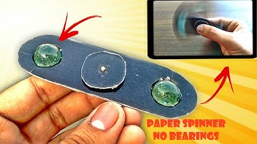 how to make a fidget spinner out of paper without bearings at home  DIY