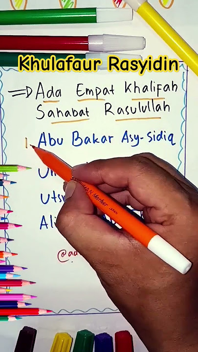 Get to know the 4 Rightly Guided Caliphs, the successors of Prophet Muhammad SAW #khulafaurrosyid...