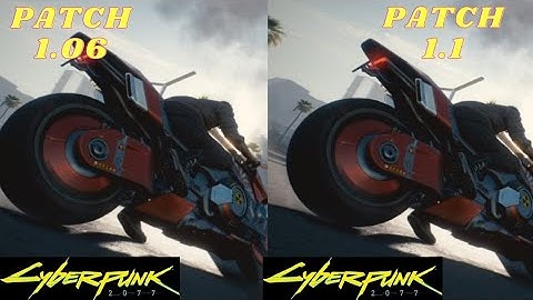 CYBERPUNK 2077 PATCH 1.06 VS PATCH 1.1 PS4 SLIM