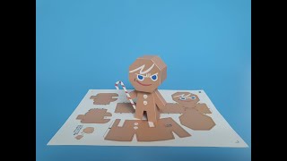 쿠키런킹덤 용감한쿠키 페이퍼토이 종이모형(Gingerbrave cookie papertoy papercraft)