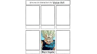 Give me 6 Characters to Voice Act (Part 2)