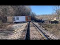 TINY HOUSE STUCK IN THE MUD AND STUCK ON THE RAILROAD WITH A TRAIN COMING!!!!
