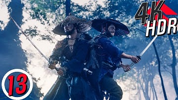[4K HDR] Ghost of Tsushima (100%, Platinum, Hard)  Walkthrough part 13 - Blood on the Grass