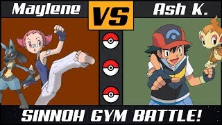 Sinnoh Gym Battle #3: Ash vs. Maylene (Pokémon Sun\/Moon)