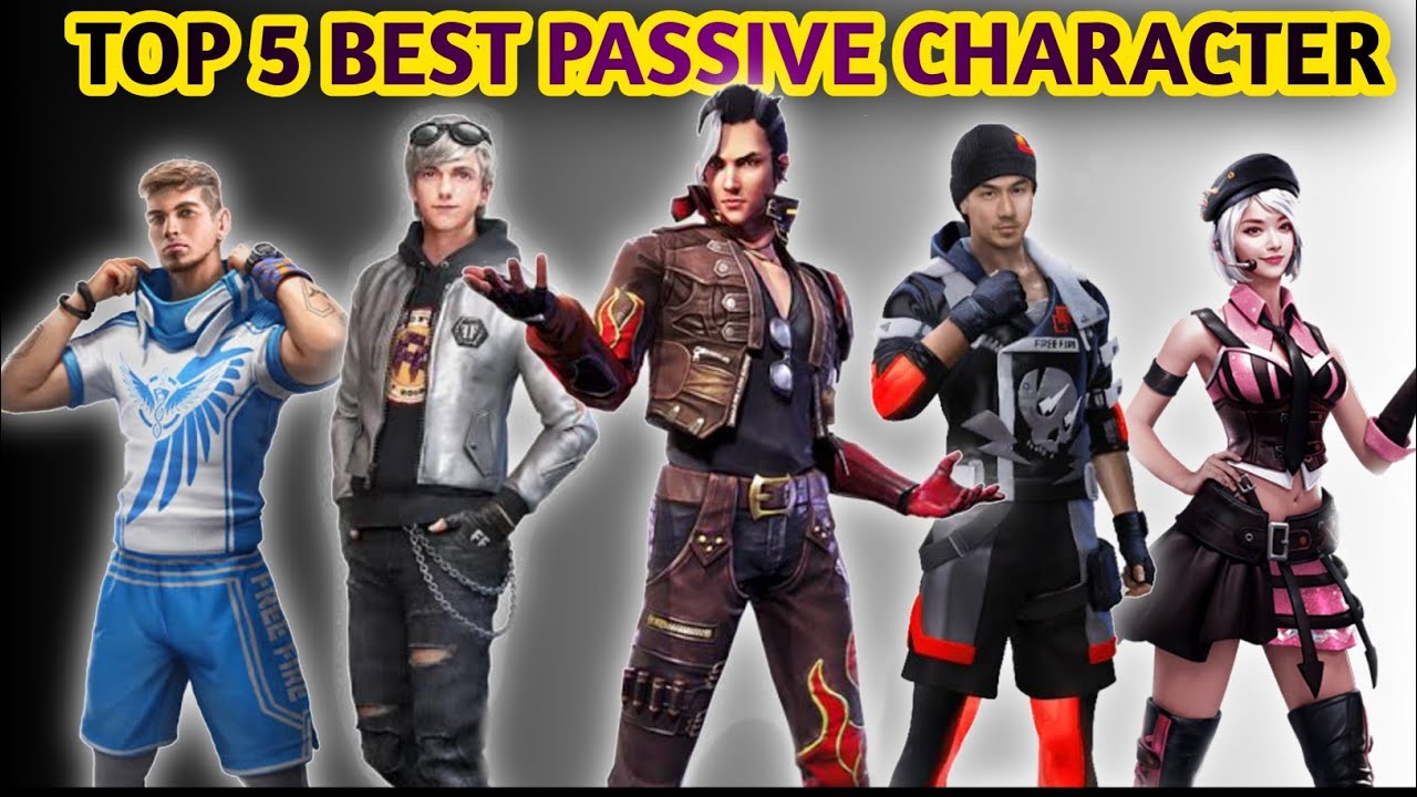NEW TOP 5 BEST PASSIVE CHARACTER IN FREE FIRE | best character in ...