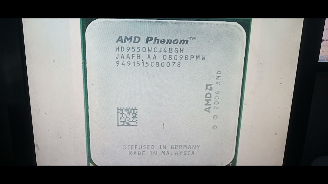 ESPECIFICAÇAO PROCESSADOR AMD PHENOM X4 9550 - YouTube