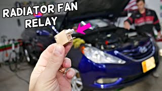 HYUNDAI SONATA RADIATOR FAN RELAY ، استبدال موقع تتابع المروحة