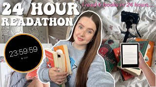 I tried reading for 24 HOURS ⏰ (6 books…24 Hour Readathon) | Ella Rose Reads