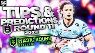 2024 NRL Tips \u0026 Predictions ROUND 11 - MAGIC ROUND