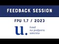 Fpu 2023  17 feedback session