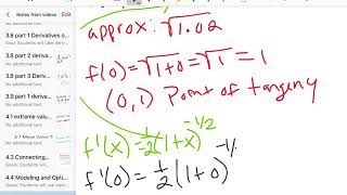 Information 4 5 Local Linearization Part 2 Approximation Example Guide