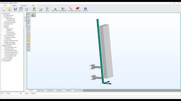 Example 3: How to design a wall-mounted pole that carrying a GSM antenna