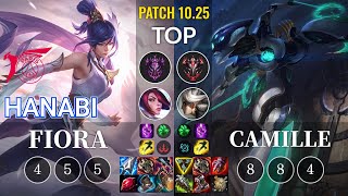 TLN Hanabi Fiora vs Camille Top - KR Patch 10.25