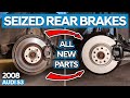 Replacing EVERYTHING on the Audi S3 8P REAR brakes