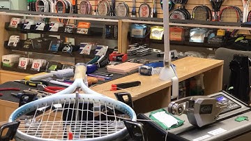 Time Lapse: How to String a Prince Tricomp Tennis Racquet (Cam Warren)
