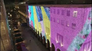 Twinkly Pro - Large Commercial Building Light Curtain Design - Rinascente Italy Showcase 2023