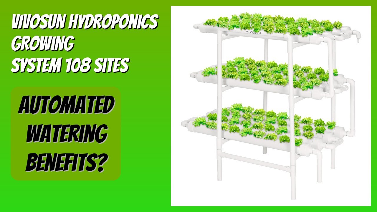 REVIEW (2026): VIVOSUN Hydroponics Growing System 108 Sites. Features