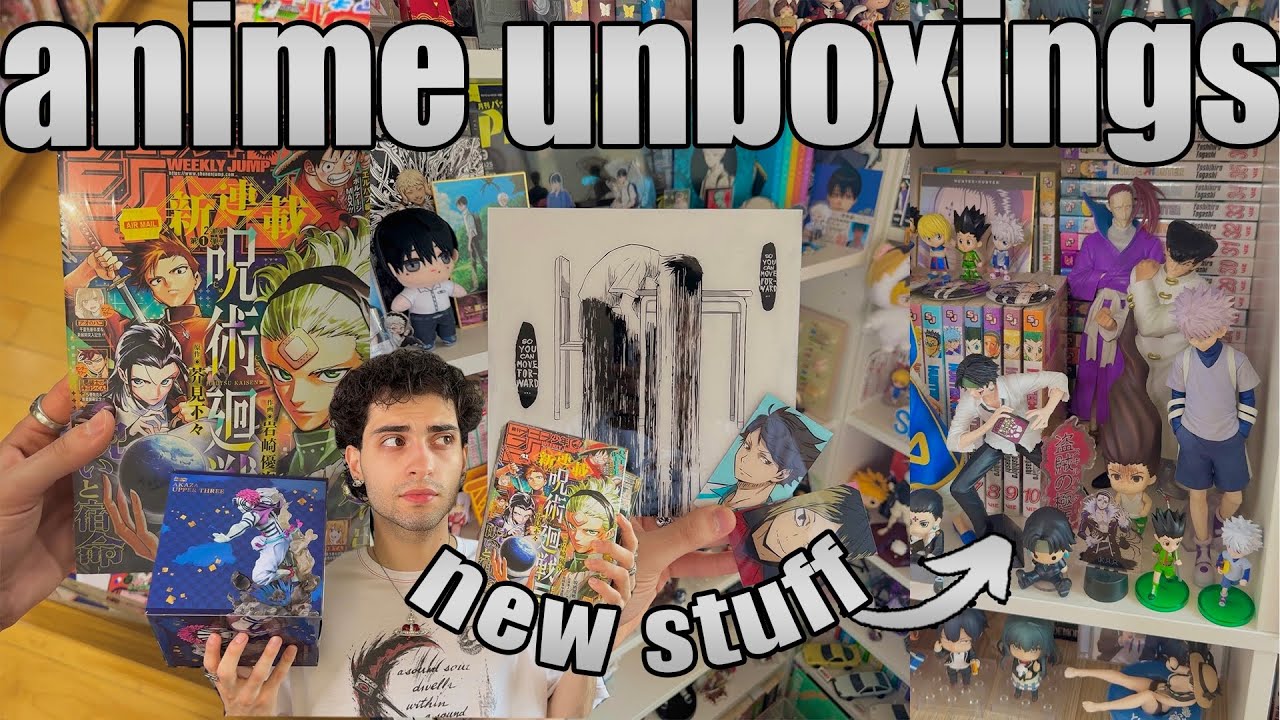 Распаковка аниме: фигурки, арты, журналы
