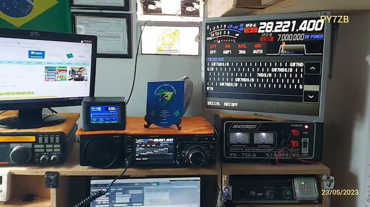 YAESU FTDX10 DECODIFICANDO CW