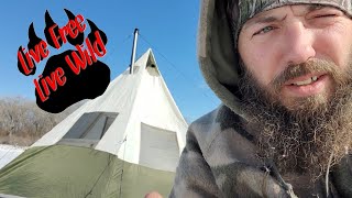 diy Turning regular Walmart tent into a hot tent