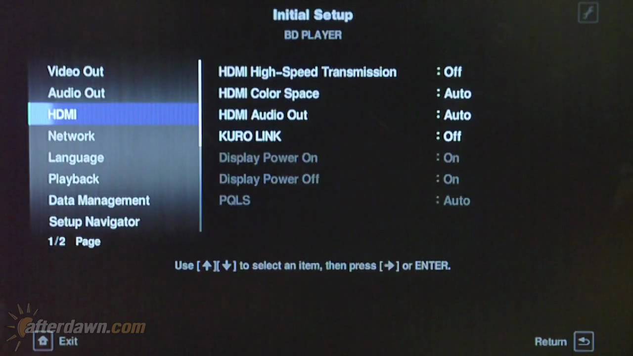 Pioneer BDP-320 Blu-ray player review - Browsing menus - YouTube