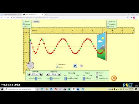 Phet simulation and virtual lab on waves