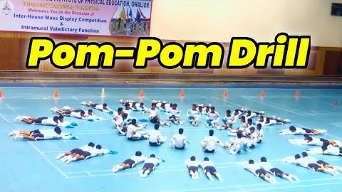 Pom-Pom Drills | Sports day drills with Props| Best Synchronization |  Human Wave