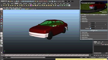 Concept Car Simulator (MEL interface demonstration)