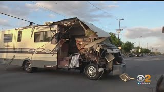 Woman In A Stolen Motor Home Leads Police On Wild Pursuit Through San Fernando Valley