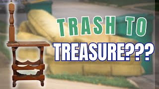 Trash to Treasure Furniture Makeover