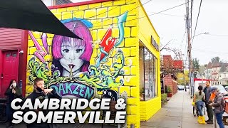 Boston Area LIVE Exploring Cambridge & Somerville in the Rain (October 30, 2021)