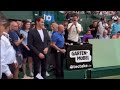 Roger Federer Receives A Standing Ovation at Halle Open As The Tournament Honours Him.
