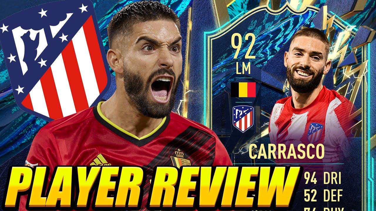 CHEAP BEAST! 🔥 92 TOTS CARRASCO PLAYER REVIEW! 92 TEAM OF THE SEASON CARRASCO REVIEW! 92 CARRASCO!