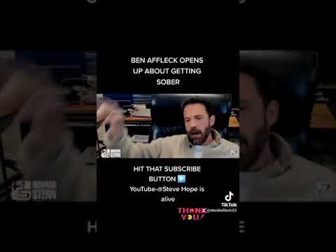 BEN AFFLECK OPENS UP ABOUT GETTING SOBER