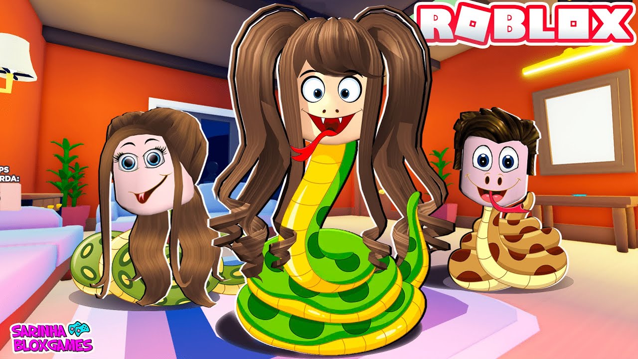 A FAMÍLIA BLOXGAMES VIROU COBRA Snakey 🐍Roblox YouTube