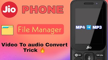 Jio Phone File Manager se Video to Audio Convert Kare🔥| jio phone new update today