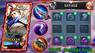 WTF DAMAGE !! | NEW ALUCARD BEST 1 HIT BUILD AND EMBL EM 2022 (auto savage) !| mlbb