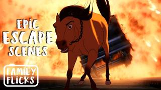 The Best Escape Scenes from Spirit, Kung Fu Panda & More! | Family Flicks