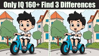 Spot The Difference : Only IQ 160+ Find 3 Differences | Find The Difference #250