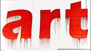 👉 How to Make Brick Wall Text Effect in CorelDRAW 🎨👉 Crazy Paint Drip Text Effect 🔥 Easy Tutorials