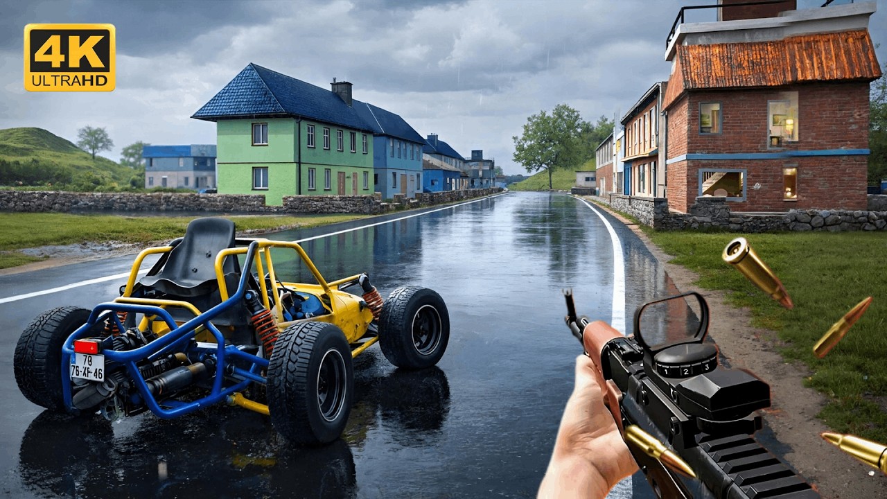 PUBG PC : OLD ERANGLE HEAVY RAIN TPP 4K GAMEPLAY! (No Commentary)