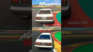 Toyota Sprinter Trueno 1600GT Sound Test: AC EVO 0.5 vs GT7! 🔊💥 #shorts